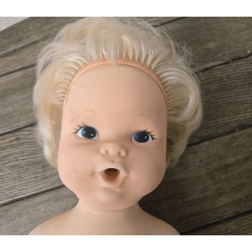 Vintage 1973 Kenner Original Baby Alive 16" Vinyl Doll Blue Eyes NOT WORKING - Picture 13 of 15